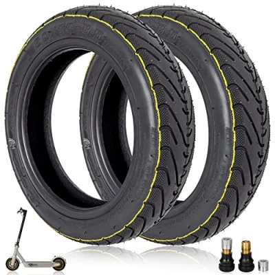 Abbildung von Prodroam 10 Zoll Reifen Tubeless 60/70 6.5 für Segway Ninebot Max G30 G30D 2 G30E G30P G30LP Elektroroller Ersatzreifen Vorne Hinten mit Ventil, Kein selbstheilender (Gelber Streifen PCS)