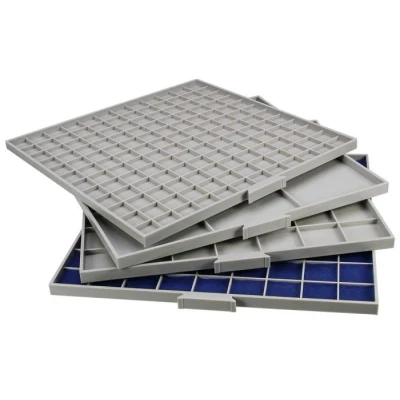 Abbildung von Safe, BEBA Maxi, Schublade 9 mm. hoch 25er Einteilung (55x55 mm.) grau Abm: 55x55 pro Stk.