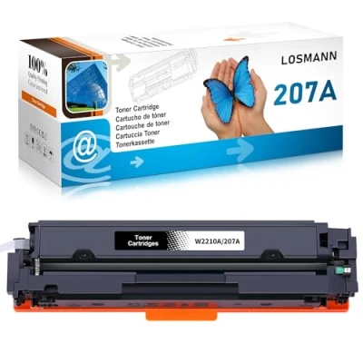 Abbildung von LOSMANN 207A W2210A Mit Chip Toner Kompatibel für HP 207X W2210X Ersatz Color Laserjet Pro MFP M283fdw M255dw M282nw M283fdn M255nw (Schwarz)
