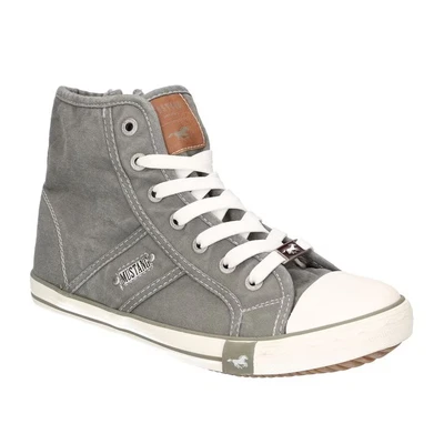 Abbildung von Mustang Shoes Sneaker &quot;High Top Sneaker, Freizeitschuh&quot;, High Schnürschuh mit Label in der Laufsohle