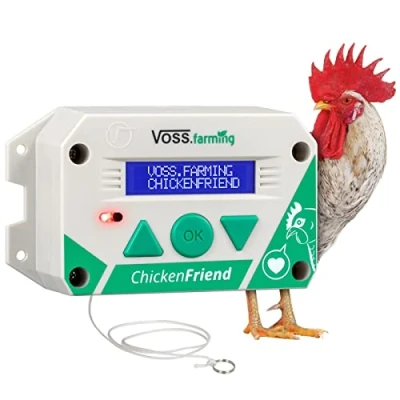 Abbildung von VOSS.farming Steuerung ChickenFriend automatische Hühnertür, Hühnerklappe, Türöffner für Hühnerstall