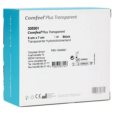Abbildung von Comfeel Plus Transparent Hydrokolloidverb.5x7 cm