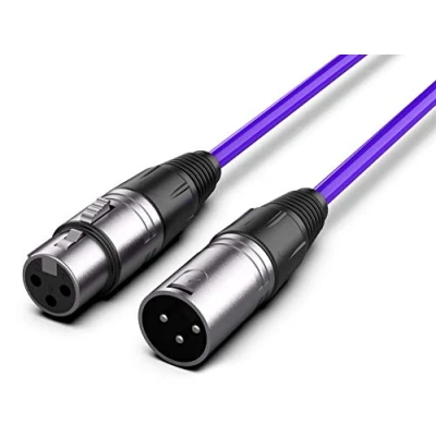 Abbildung von Audibax Silver Cable XLR Macho Hembra 10 Metros Morado