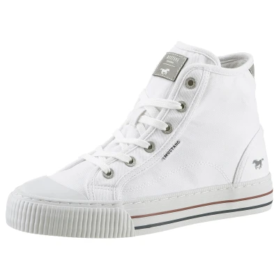 Abbildung von Mustang Shoes Plateausneaker, Schnürschuh, Freizeitschuh, High Top Sneaker mit Reißverschluss