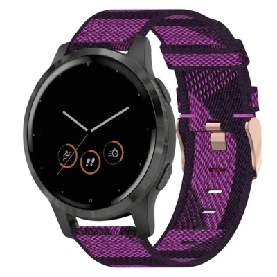 Abbildung von Garmin Venu 3s / Vivoactive 4s 2s Vivomove Forerunner 255s Leinenarmband Violett