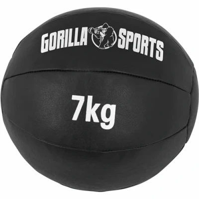 Abbildung von Medizinball aus Leder in Schwarz 1 10 kg