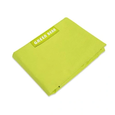 Abbildung von Green Bean Square XXL Riesensitzsackhülle 140x180 cm PVC Bezug Indoor und Outdoor Sitzsackhülle Bag Sitzsackbezug ohne Füllung Lounge Chair Hülle abwaschbar Hellgrün