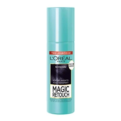 Abbildung von L&#039;Oréal Paris Ansatz Kaschierspray für stufenlose und natürliche Übergänge, Kaschiert Ansätze bis zur nächsten Haarwäsche, Magic Retouch, Schwarz, 1 x 75 ml