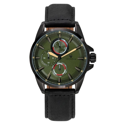 Abbildung von Orphelia Herren Multi Zifferblatt Uhr Eddington mit Echtleder Armband OR71901