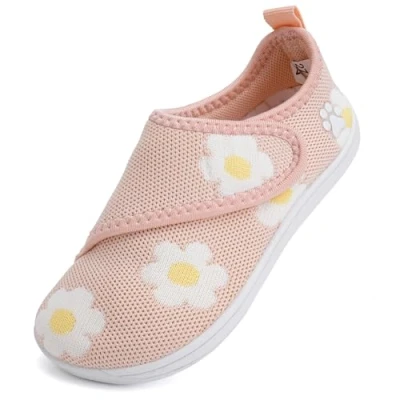 Abbildung von IceUnicorn Baby Barfußschuhe Lauflernschuhe Breite Kleinkind Jungen Mädchen Hausschuhe Kinder Barfussschuhe Sneaker Babyschuhe Anti Rutsch(Pink, 26EU Weit)