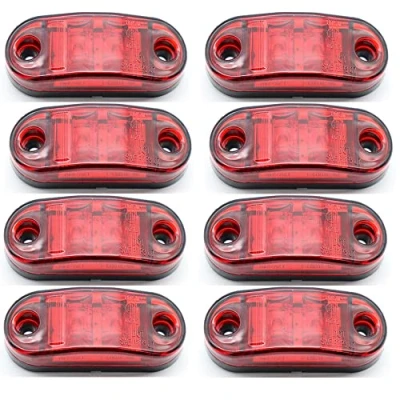 Abbildung von Etomvoop 8 x LED Seitenmarkierungsleuchten, wasserdichte Blinker, Positions Seitenleuchten für Anhänger, Van, Wohnwagen, LKW, Boote (Rot)