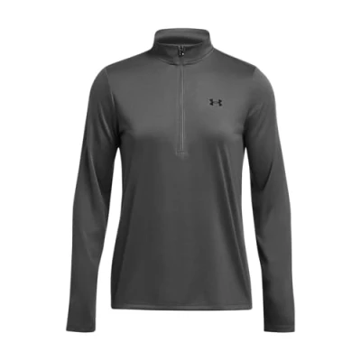 Abbildung von Under Armour Damen UA Tech 1/2 Zip Solid, schnelltrocknendes Langarm Shirt, atmungsaktives Funktionsshirt mit ½ Reißverschluss