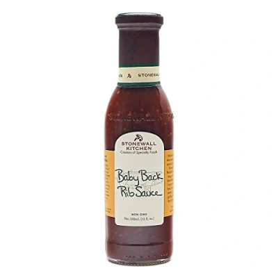Abbildung von Stonewall Kitchen Baby Back Rib Sauce, 330 ml Würzig süße BBQ Sauce mit rauchiger Note, ideal für Ribs und Rindfleisch, zum Glasieren oder Dippen