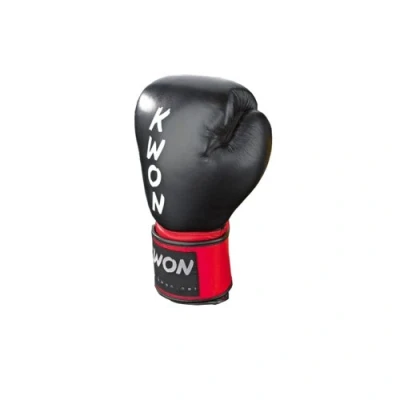 Abbildung von KWON Boxhandschuhe Profi KO Champ Leder Box Handschuhe Boxen Kickboxen Thaiboxen (Vollkontakt, Paar), Ergo Form, Ausführung, Echtes Leder, WKU anerkannt