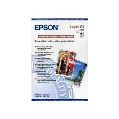 Abbildung von Epson S041328 Premium Semigloss A3+ (20 vel) Fotopapier