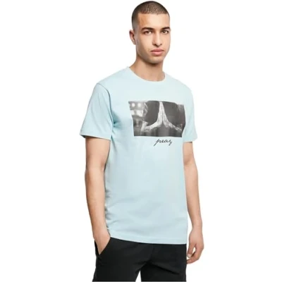 Abbildung von Mister Tee PRAY Tshirt print, Herren, Größe: Medium, Ocean blue