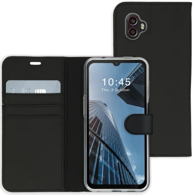 Abbildung von Samsung Galaxy Xcover 6 Pro Hülle Kunstleder Accezz Klapphülle Handyhülle Schwarz