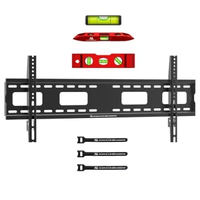 Abbildung von Maclean MC 420 TV Wandhalterung, Universal für 43 120&quot; OLED/QLED/LCD/LED/Plasma Fernseher, max VESA 800x400, Max. Belastung bis 120kg, 35mm Wandabstand