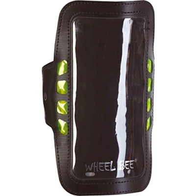 Abbildung von Wheel Bee LED Sport Armband Night Hawk, für Fitness &amp; Running, passend Handys bis 5,5 Zoll, inklusive 8x Lichter maximale Sichtbarkeit und Sicherheit bei Dunkelheit, 950015