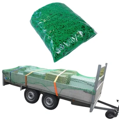 Abbildung von Alfa Anhängernetz 2 x 3 m Profi Qualität Gummiseil und verstärkter Rand zur perfekten Ladungssicherung Containernetz, Ladungssicherungsnetz, Transportnetz, Kofferraum,..