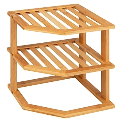 Abbildung von bremermann Eckregal // 3 Ebenen Bambus ca. 25 x 27 cm (B/H/T)