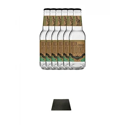 Abbildung von Dr. Polidori Cucumber Tonic Water 6 x 0,2 Liter + Käseplatten 1 er Set 22 16 aus Schiefer für Dinnerpartys und Veranstaltungen