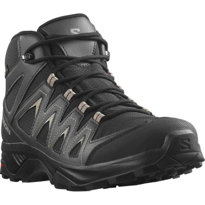 Abbildung von Salomon X Braze MID GTX Hikingschuh, Herren, Größe: 42, Black/phantom/vintage khaki Schuhe