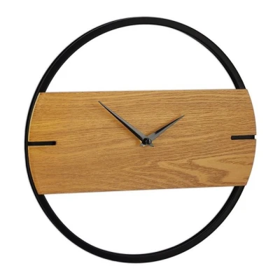 Abbildung von relaxdays Wanduhr Holzoptik
