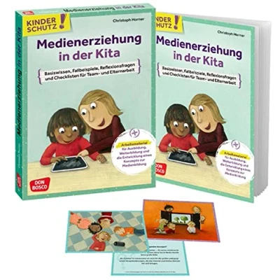 Abbildung von Kinderschutz: Medienerziehung in der Kita: Basiswissen, Fallbeispiele, Reflexionsfragen und Checklisten für Team Elternarbeit. Arbeitsmaterial ... (Don Bosco Medienpakete das Kindeswohl)