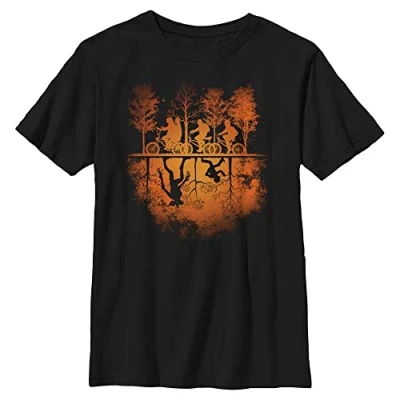 Abbildung von Stranger Things UPSIDE DOWN PUMPKIN YTH Crew neck Black 128