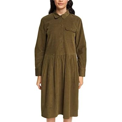 Abbildung von ESPRIT Damen 102EE1E321 Kleid, 355/DARK Khaki, 32