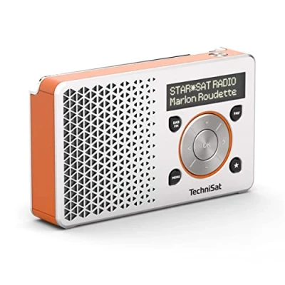 Abbildung von TechniSat DIGITRADIO 1 Silber Orange Küchen Radio