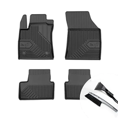 Abbildung von moto MOLTICO Gummimatten Auto Fußmatten mit Rand Gummi Automatten 4 teilig Set passend für Renault Megane IV ab 2015