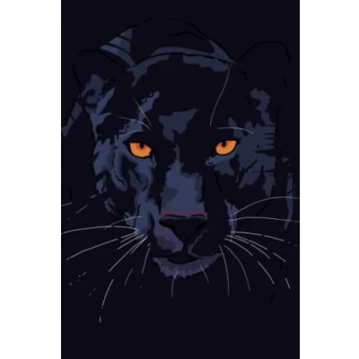 Abbildung von Panther Notebook: Dot Grid Journal or Notebook (6x9 inches) with 120 pages