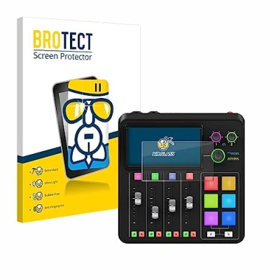Abbildung von BROTECT Schutzglas für Rode Rodecaster Duo Schutzfolie Panzer Folie Glas [Extrem Kratzfest 9H, Anti Fingerprint, Ultra Transparent]