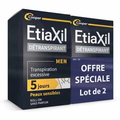 Abbildung von Etiaxil Antitranspirant Men Sensitive Skin Roll On 2 x 15 ml