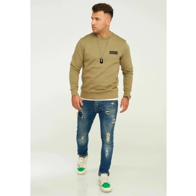 Abbildung von Jack &amp; Jones POPS CREW NECK Sweatshirt, Herren, Größe: Small, Aloe