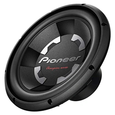 Abbildung von Pioneer TS 300D4 Subwoofer mit 4 Ohm Doppelschwingspule (1.400 W), 30 cm/12&quot;, IMPP Membran für kraftvollen Klang, Eingangsnennleistung 400 W, schwarz