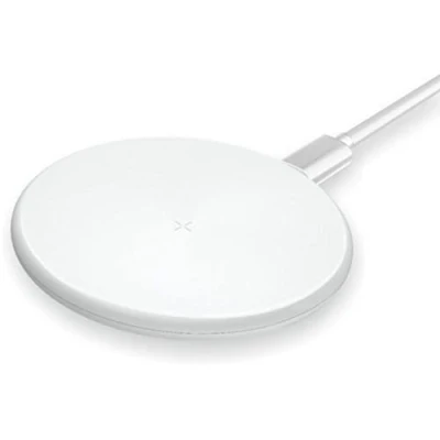Abbildung von COFI 1453 15W Universal Kabelloses Lade Tischpad für Android und iOS Weiß USB Ladegerät