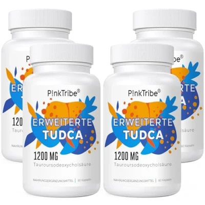 Abbildung von TUDCA Supplement 1200mg pro Portion, (4 Pack) 240 Kapseln, Ultra Strength Tauroursodeoxycholic Acid, Erstklassige Qualität