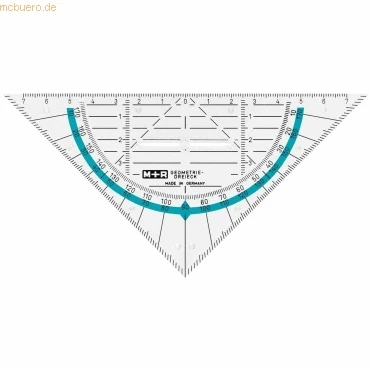 Abbildung von 10 x M+R Geometrie Dreieck 16cm glasklar bruchfest