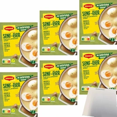 Abbildung von usy Bundle für Maggi Fix Senf Eier 6er Pack (6x41g Packung) + Block