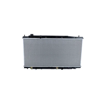 Abbildung von NRF 550184 Kühler, Motorkühlung Aluminium 718 350 16 Kühlrippen gelötet HONDA: Jazz 3 Schrägheck