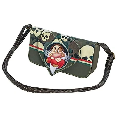Abbildung von Karactermania Sieben Zwerge Skull Handy Schultertasche Umhängetasche, 24 cm, Green