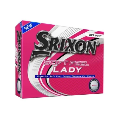 Abbildung von Srixon Soft Feel Lady White 12 Golfbälle Distanz und Geringe Kompression für Männer Golf Geschenke Equipment