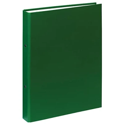 Abbildung von Exacompta 54373E Ringbuch 2 Ringe Füllhöhe 30mm, Rücken 40mm, für DIN A4 Kunststoffbezug aussen Papierbezug innen, grün