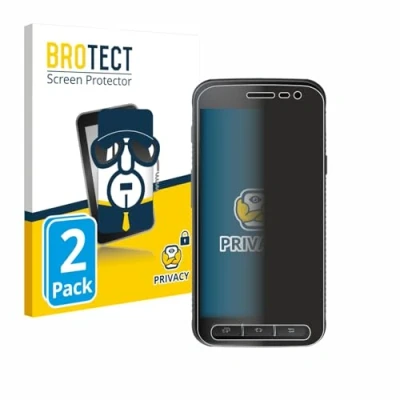 Abbildung von BROTECT (2 Stück Anti Spy Blickschutzfolie für Samsung Galaxy Xcover 4 / 4s Privacy Screen Protector [Displayschutz, Sichtschutz, Blaulichtfilter]