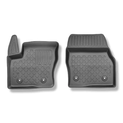 Abbildung von Mossa TPE Fußmatten Auto kompatibel mit Ford Transit Connect Van (01.2014 ) schwarz Automatten Autoteppiche G