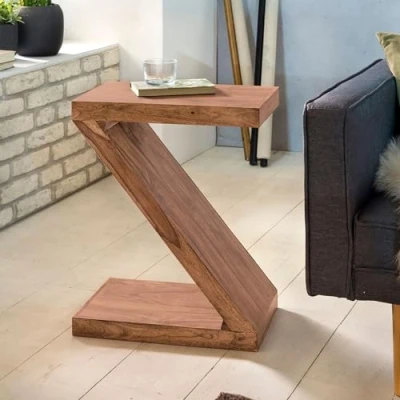 Abbildung von FINEBUY Beistelltisch SuVa2404_1 (MUMBAI Sheesham Massivholz 60 cm hoch Z Cube), Kleiner Wohnzimmertisch, Sofatisch Anstelltisch