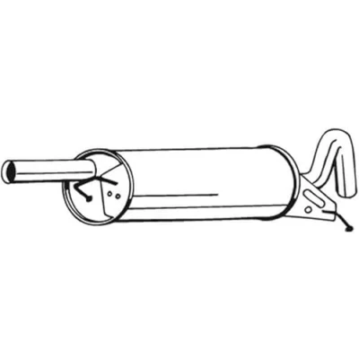 Abbildung von BOSAL 233 119 Endschalldämpfer VOLKSWAGEN: Passat B5 Limousine, GP Variant, Variant